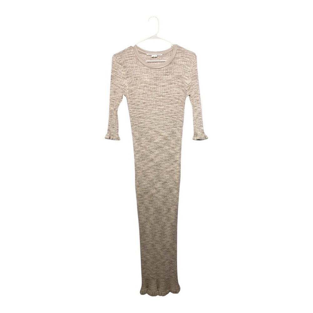 Women’s Veronica Beard Richie Rib-knit space dyed 3/4 sleeve midi dress, medium